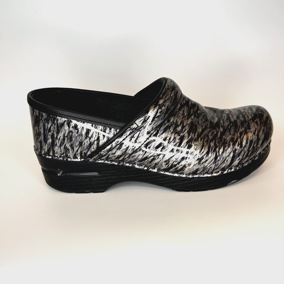 Dansko Nursing Clogs Womens 38 Black Waves Professional Workwear *no insoles* - Picture 7 of 9